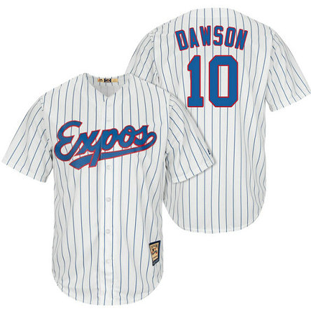 Montreal Expos #10 Andre Dawson White/Royal Cooperstown Player Cool Base Jersey Montreal Expos #10 Andre Dawson White/Royal Cooperstown Player Cool Base Jersey
